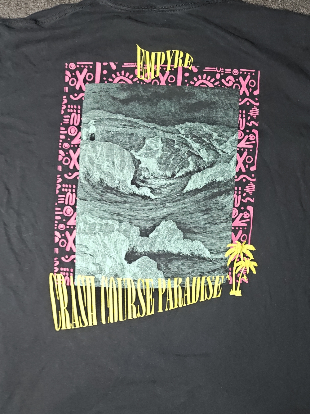 Empyre Black Graphic Palm Logo Tee - Men's Casual Shirt Size XL - Picture 9 of 9